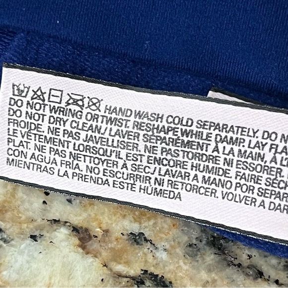 Victoria’s Secret Blue Lace Bralette L Sheer Mesh Unlined Wireless Floral Lace - Picture 5 of 8